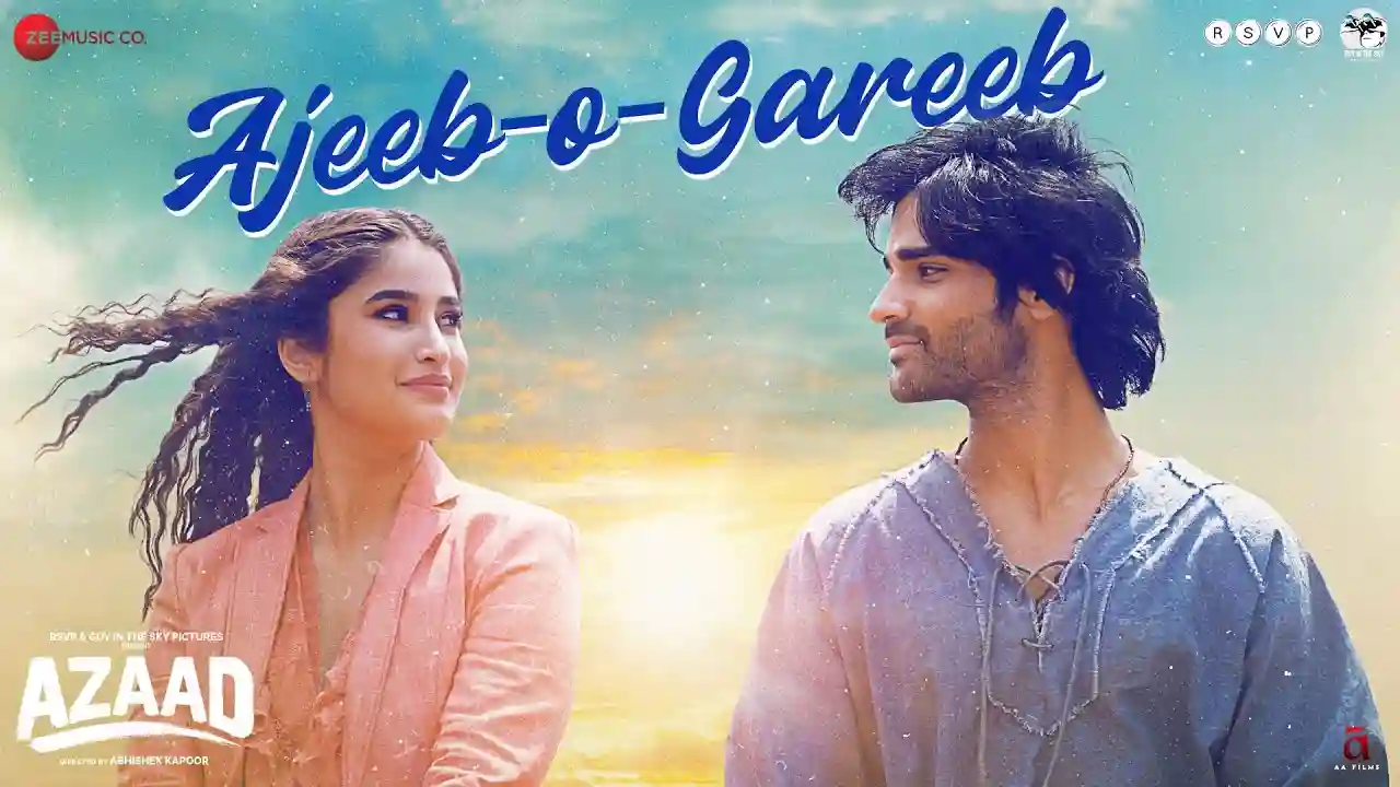 Ajeeb O Gareeb Song Poster from Azaad