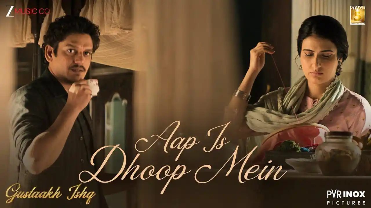 Aap Is Dhoop Mein Song Poster from Gustaakh Ishq