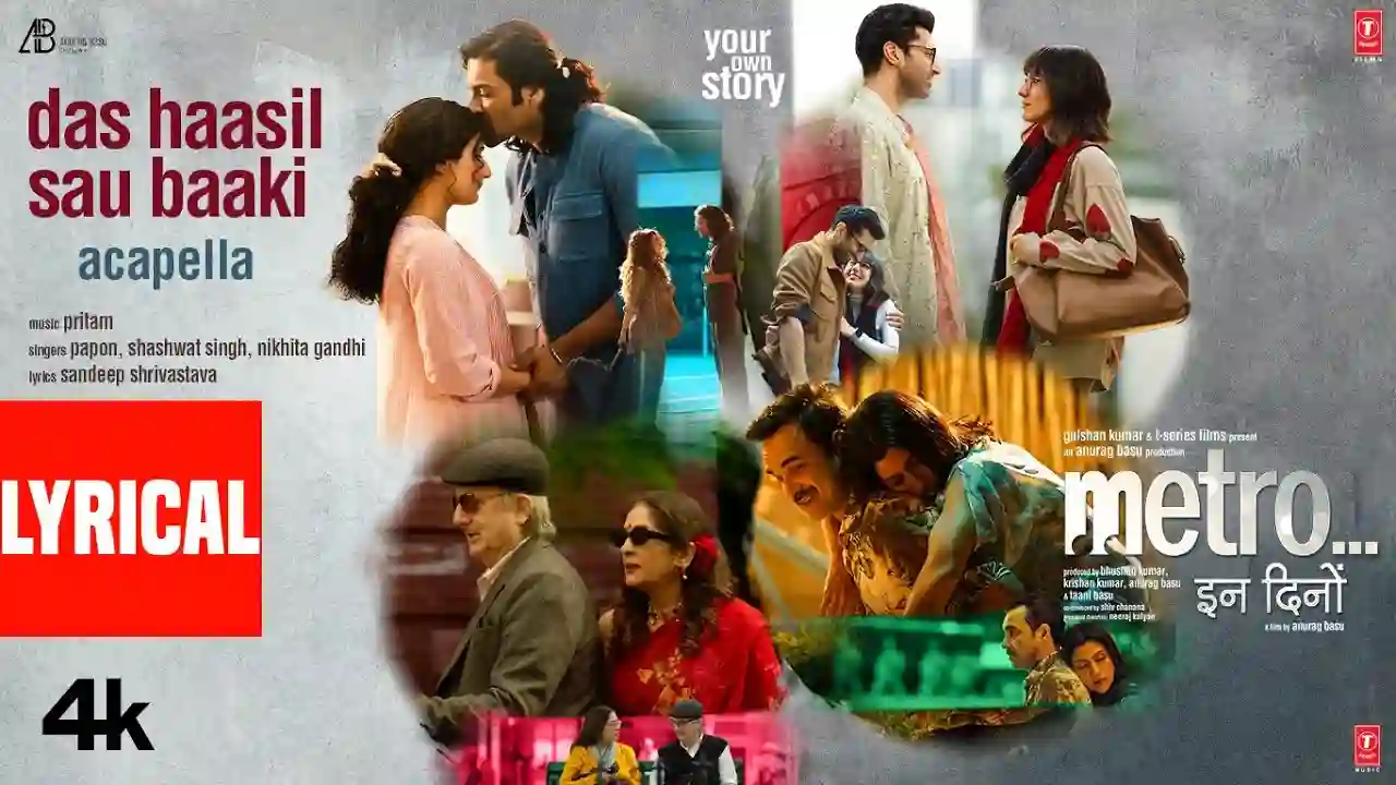 Das Haasil Sau Baaki - Acapella Song Poster from Metro In Dino