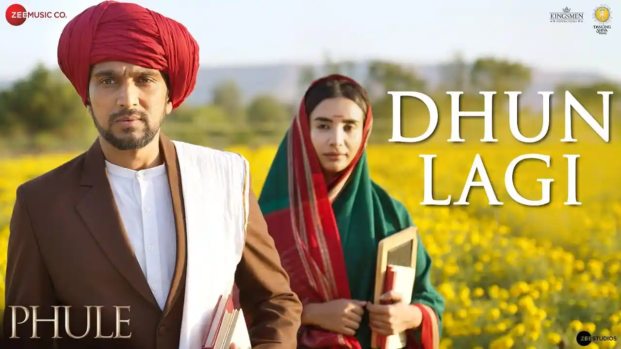 Dhun Lagi Song Poster from Phule