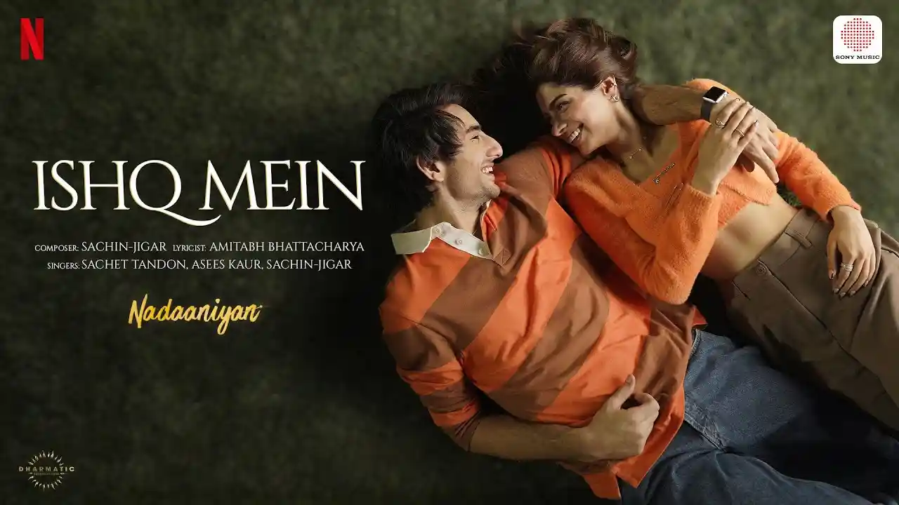 Ishq Mein Song Poster from Nadaaniyan