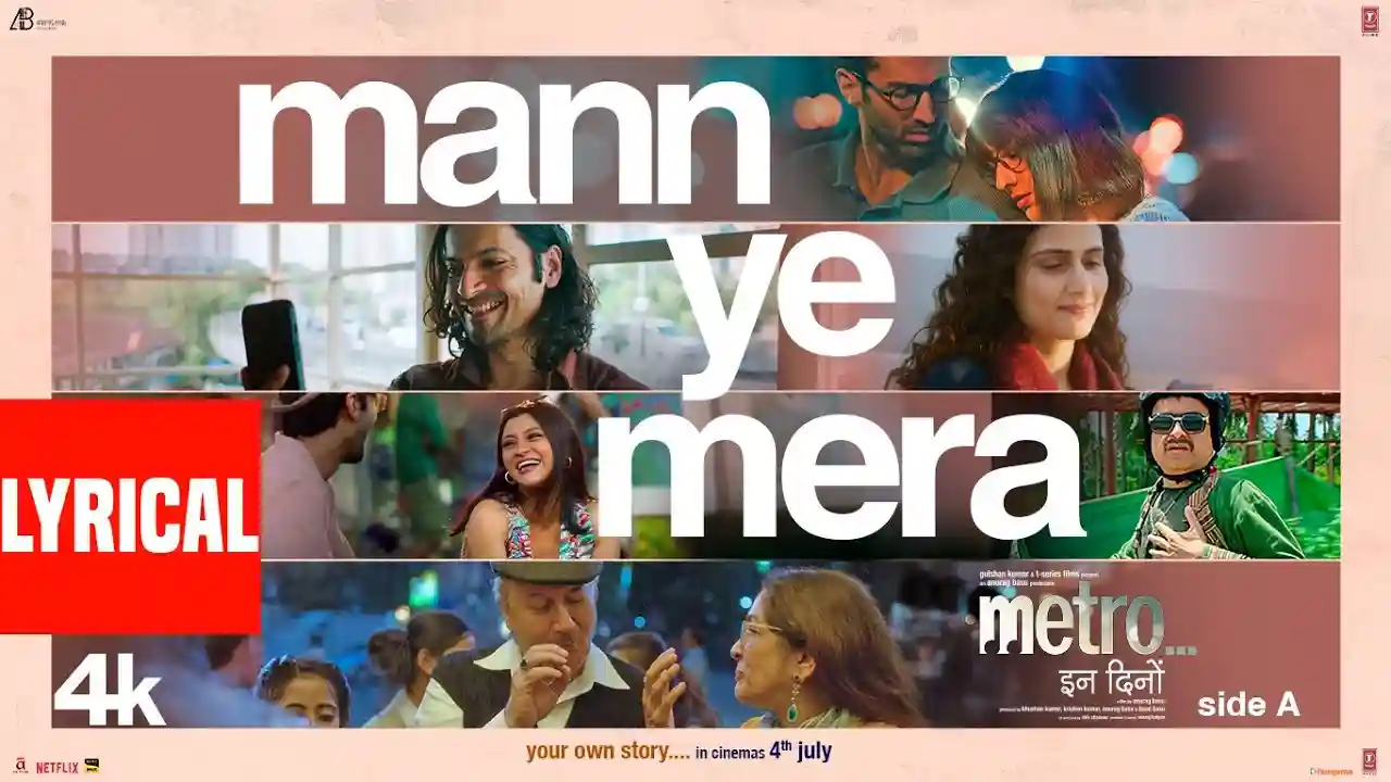 Mann Ye Mera Song Poster from Metro In Dino