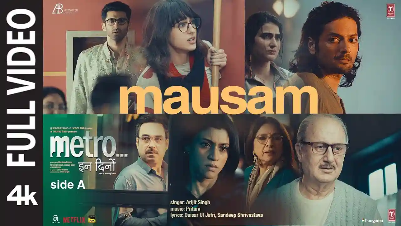 Mausam Song Poster from Metro In Dino