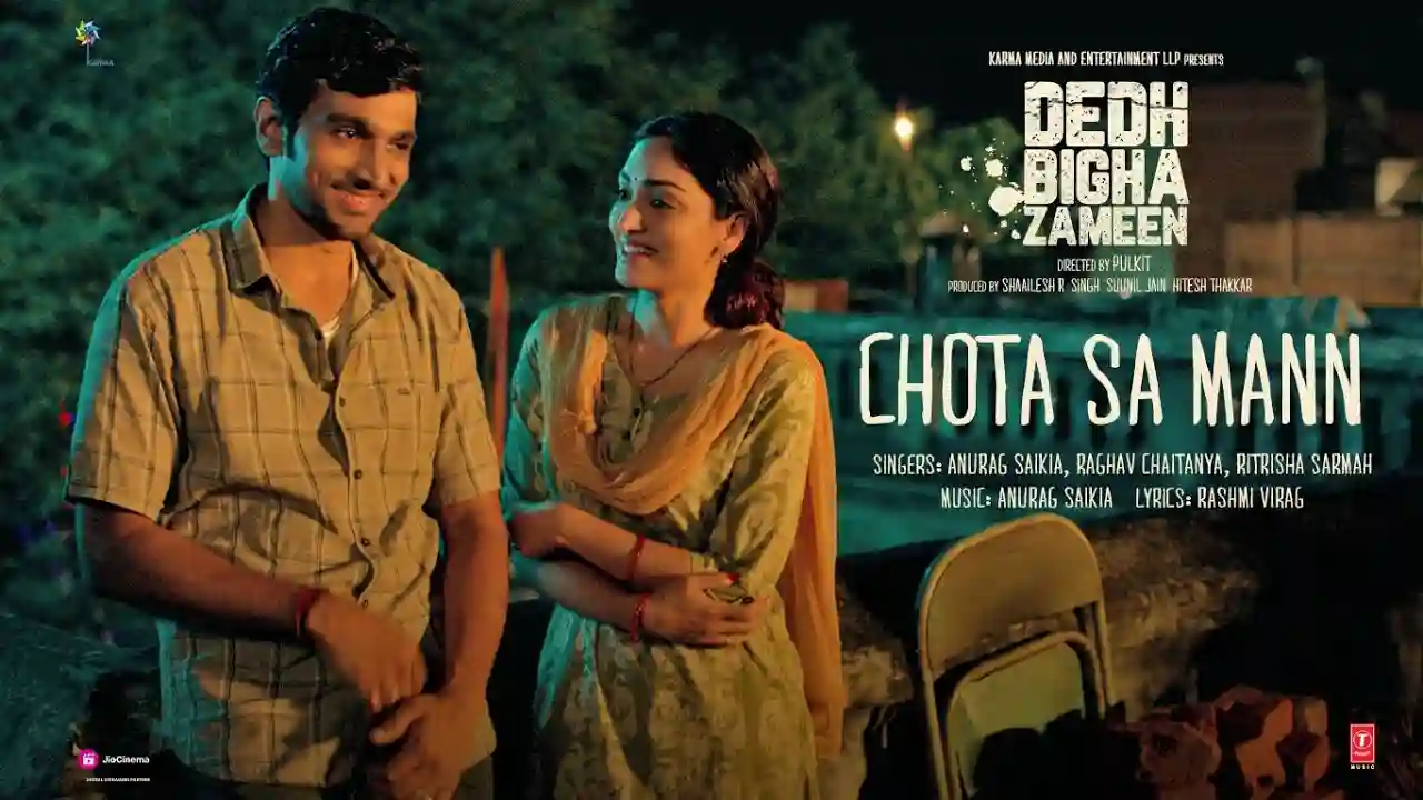 Chota Sa Mann Song Poster from Dedh Bigha Zameen