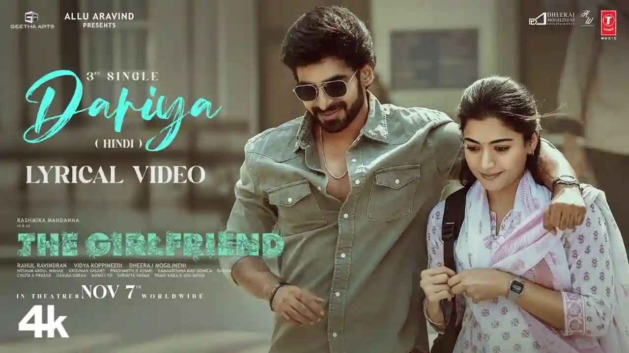 Dariya Song Poster from The Girlfriend