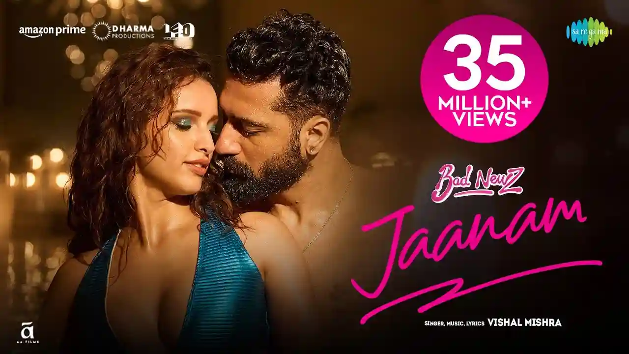 Jaanam Song Poster from Bad Newz