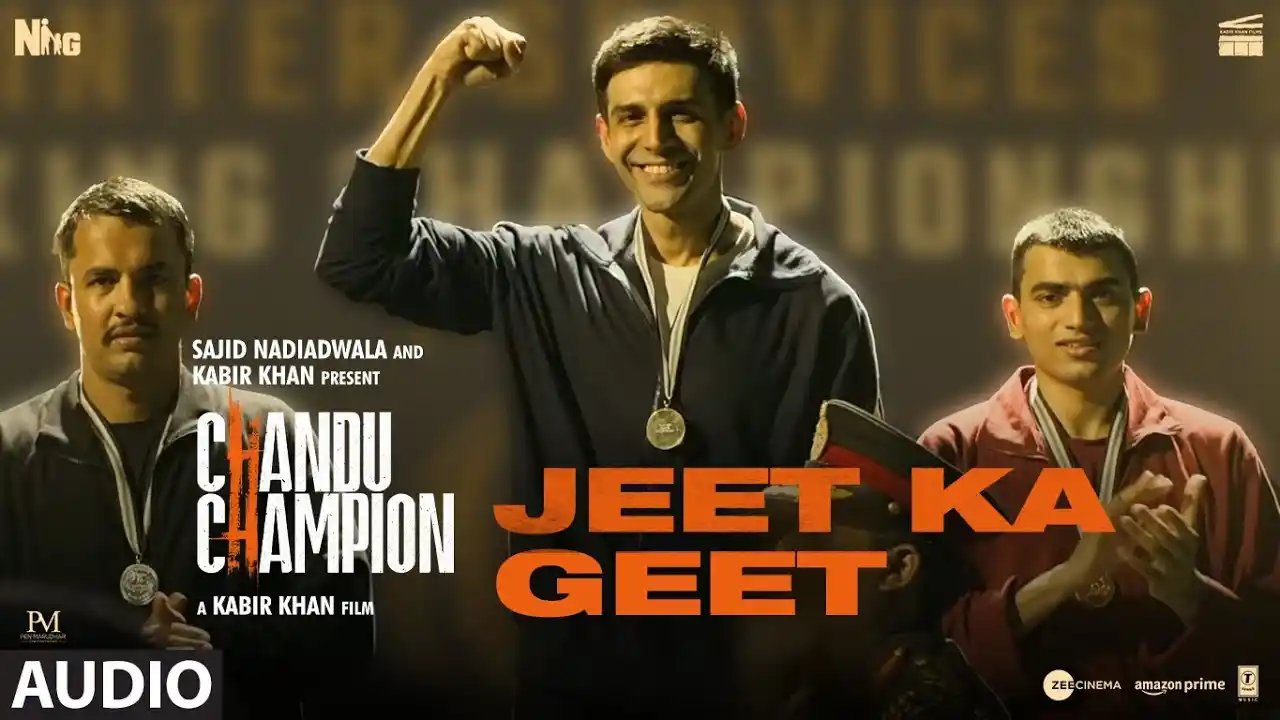 Jeet Ka Geet Song Poster from Chandu Champion