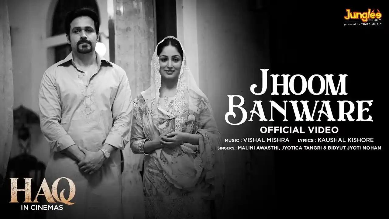 Jhoom Banware Song Poster from Haq