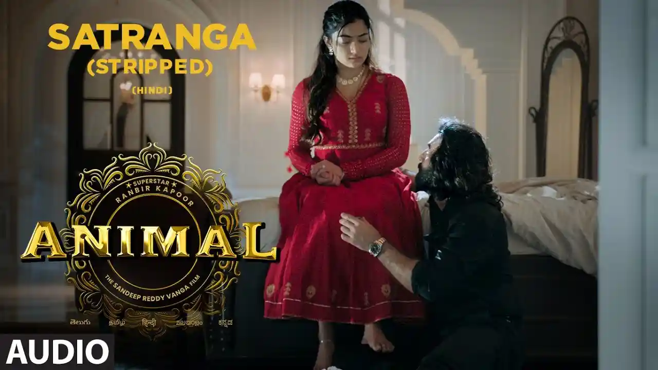 Satranga Stripped Song Poster from Animal