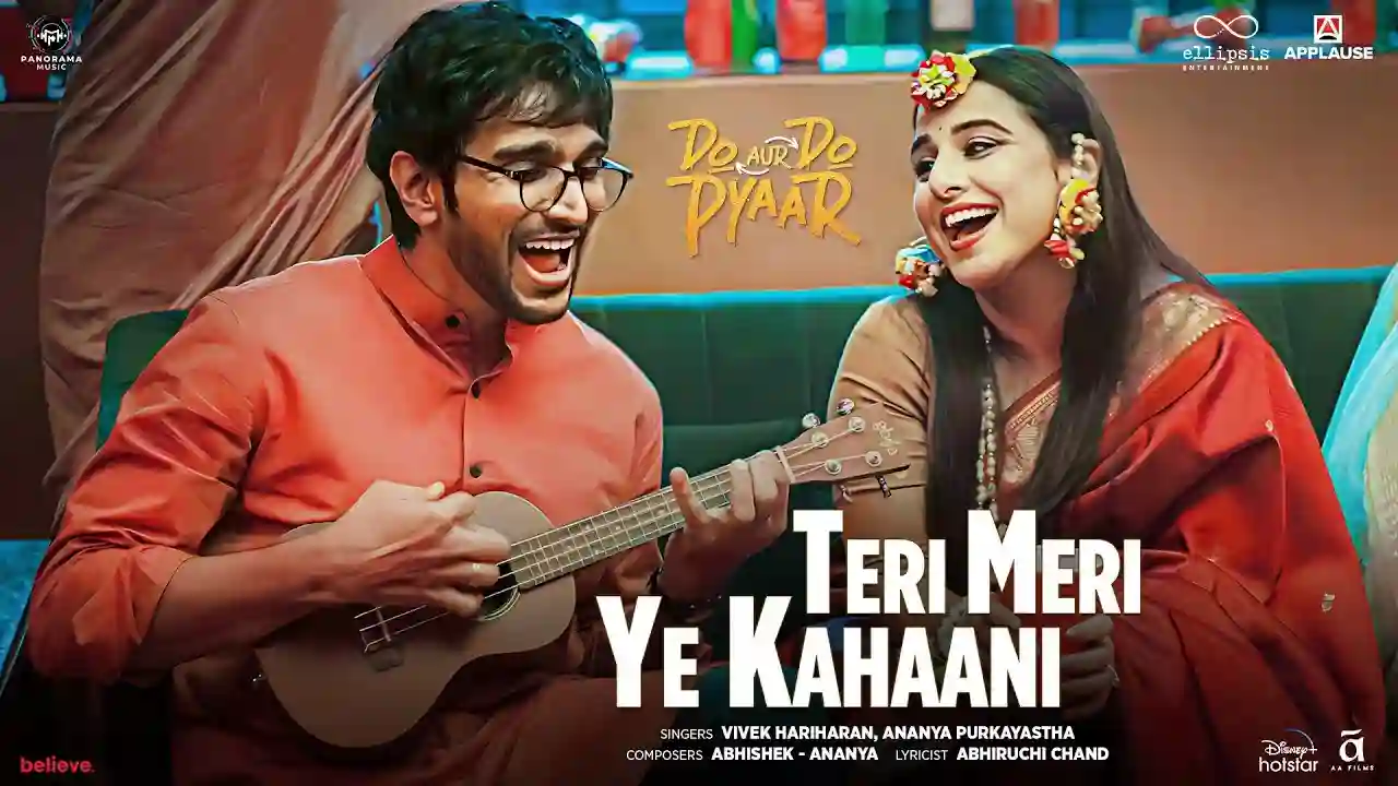 Teri Meri Ye Kahaani Song Poster from Do Aur Do Pyaar