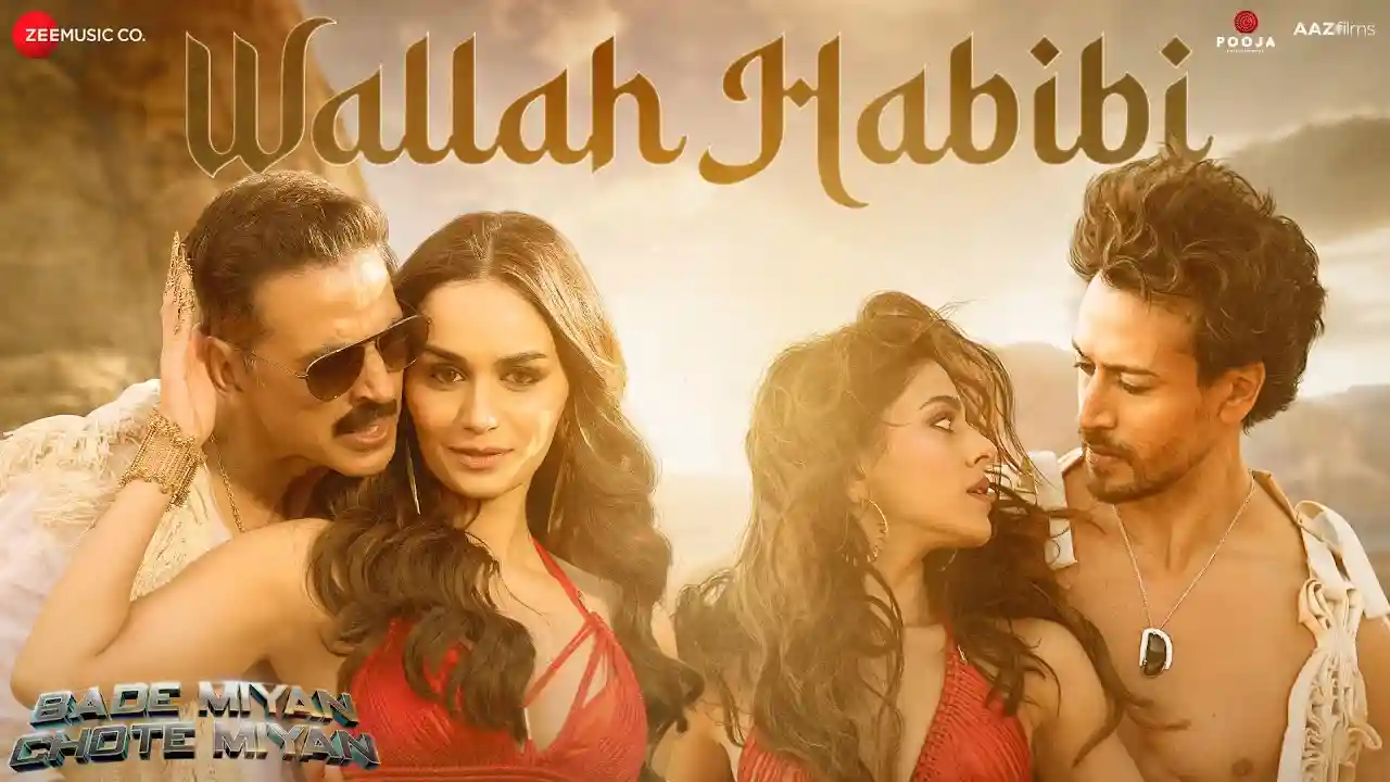 Wallah Habibi Song Poster from Bade Miyan Chote Miyan