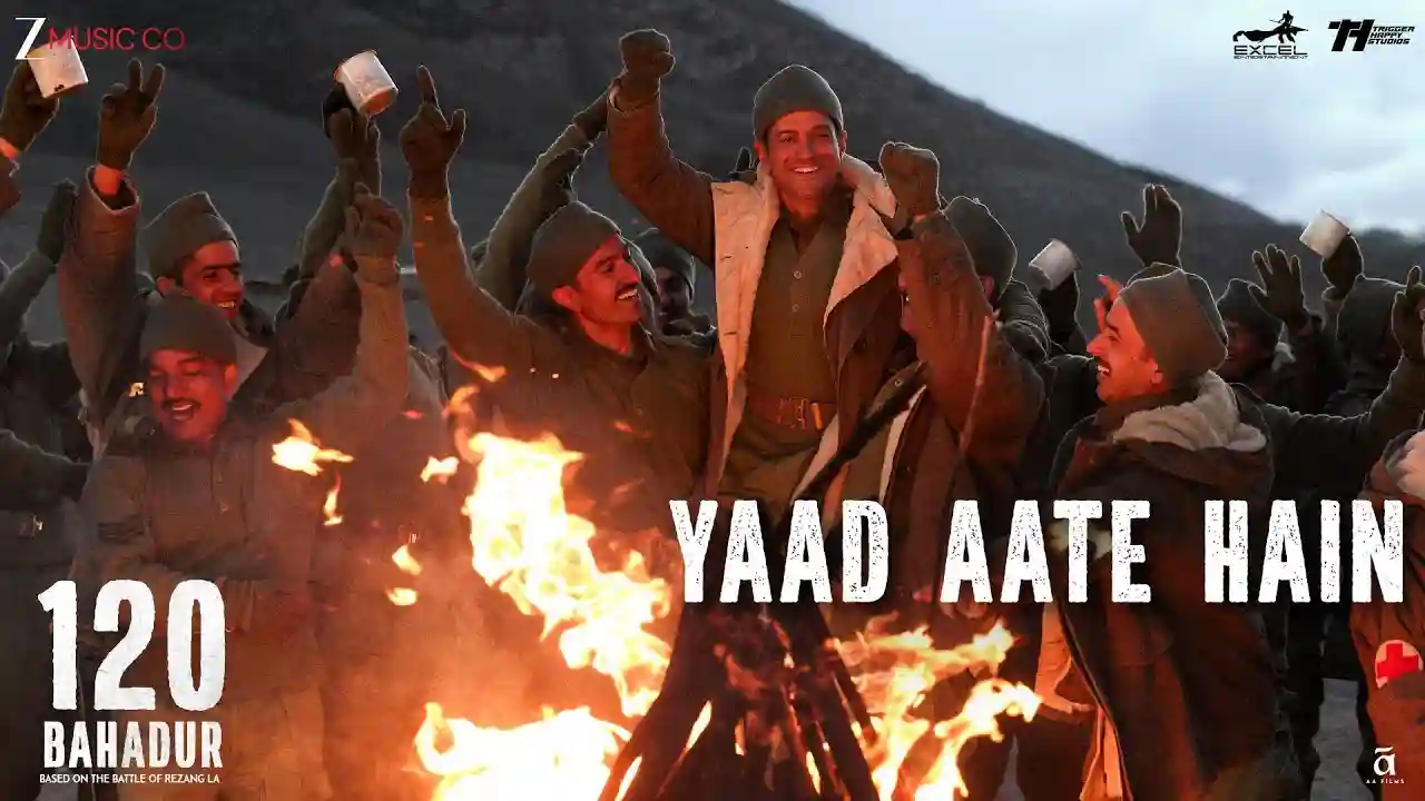 Yaad Aate Hain Song Poster from 120 Bahadur