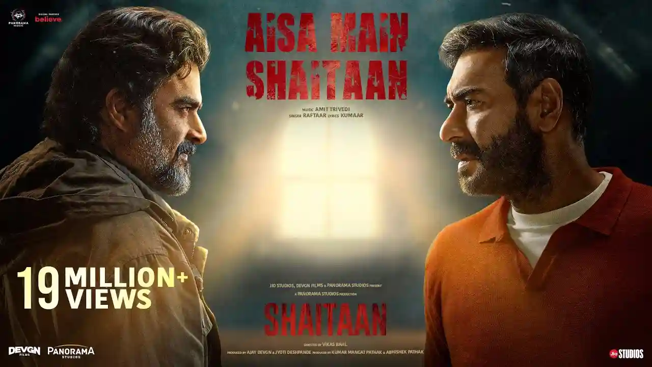 Aisa Main Shaitaan Song Poster from Shaitaan