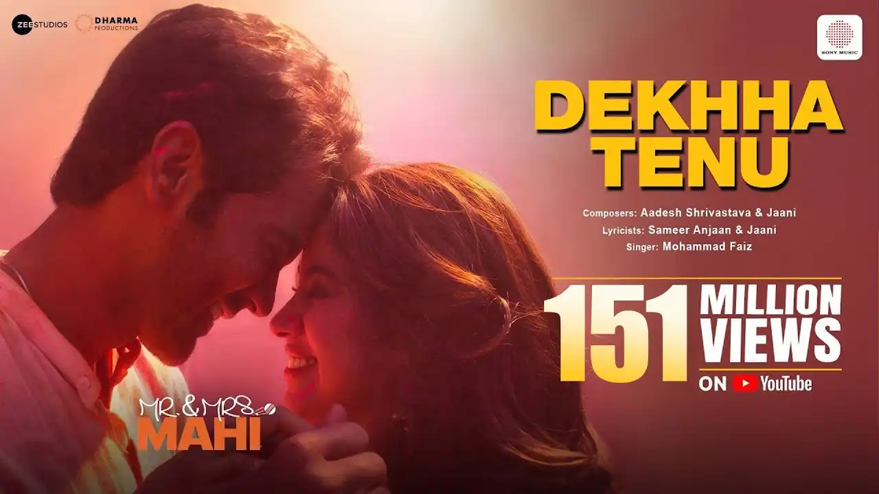 Dekha Tenu Pehli Pehli Baar Ve Song Poster from Mr. & Mrs. Mahi