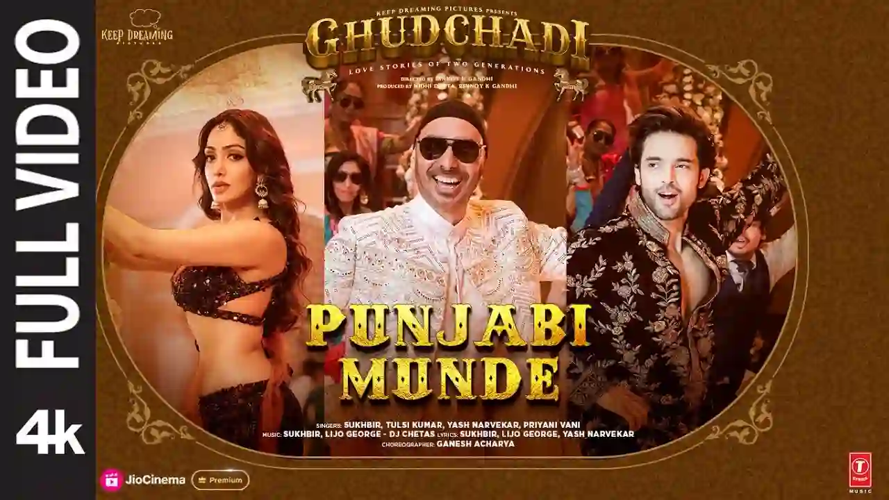 Punjabi Munde Song Poster from Ghudchadi