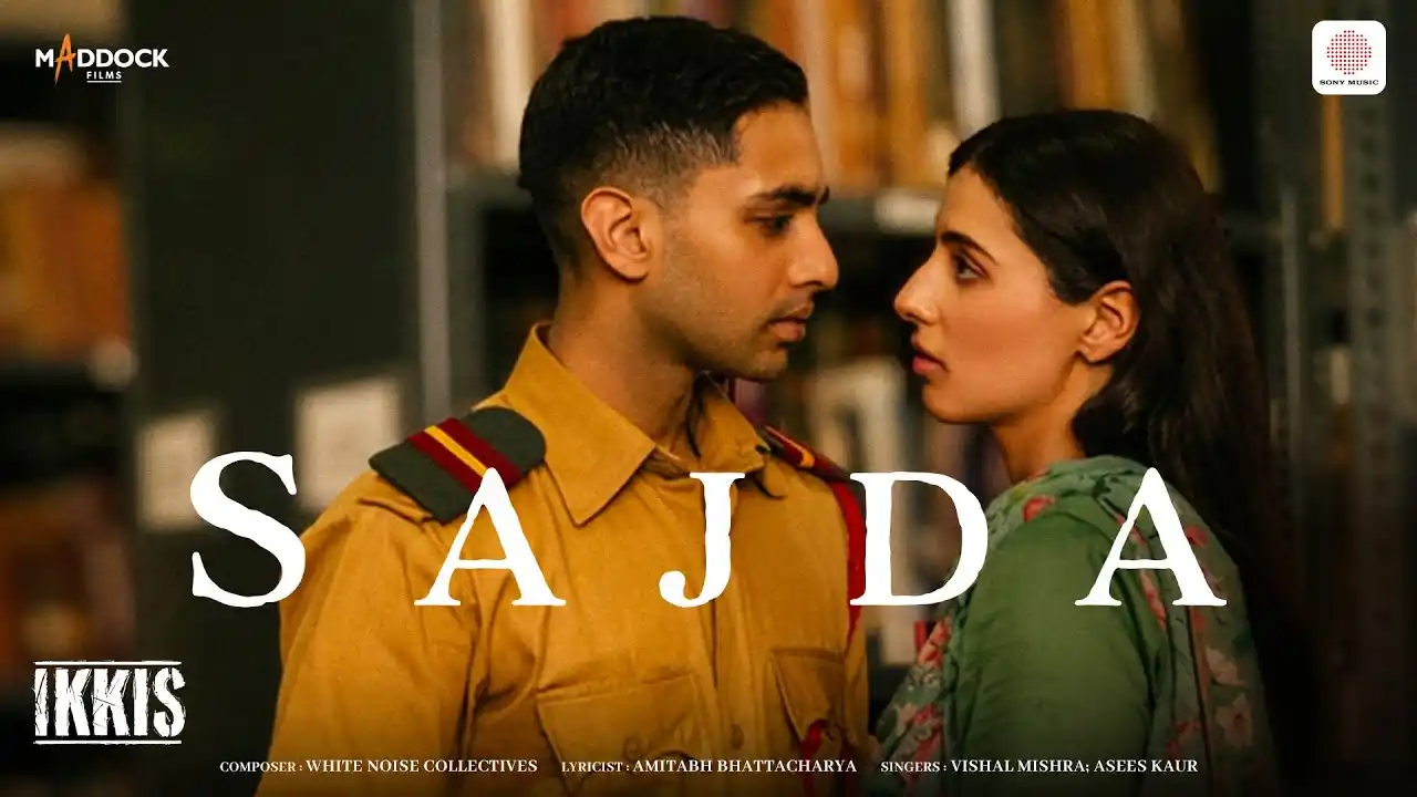 Sajda Karun Humdum Song Poster from Ikkis