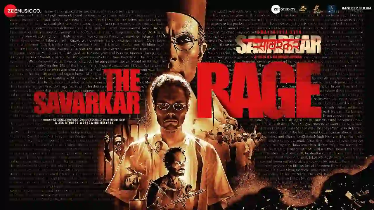 The Savarkar Rage Song Poster from Swatantrya Veer Savarkar