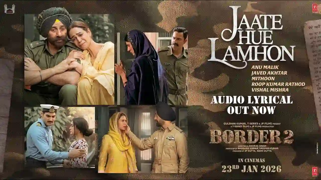Jaate Hue Lamhon Song Poster from Border 2