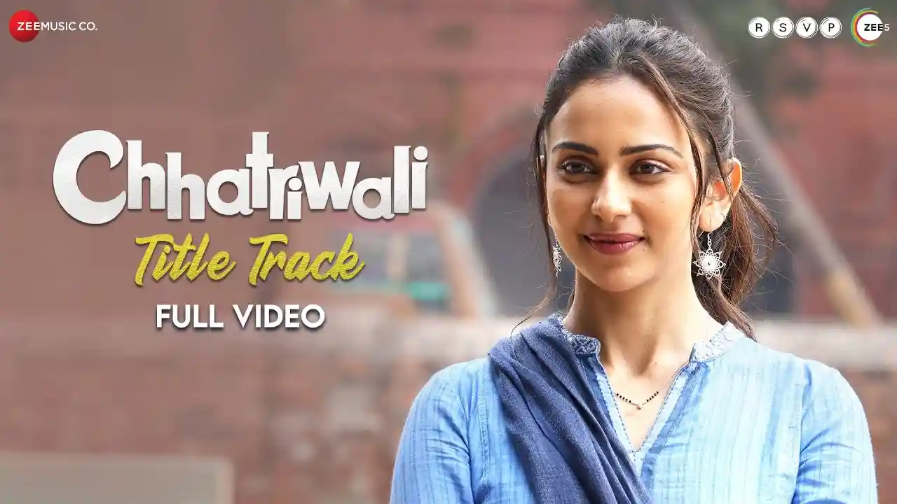 Chhatriwali Song Poster from Chhatriwali