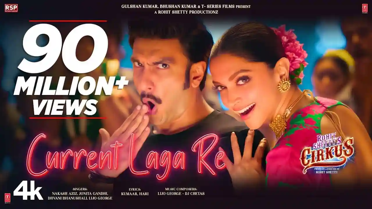 Current Laga Re Song Poster from Cirkus