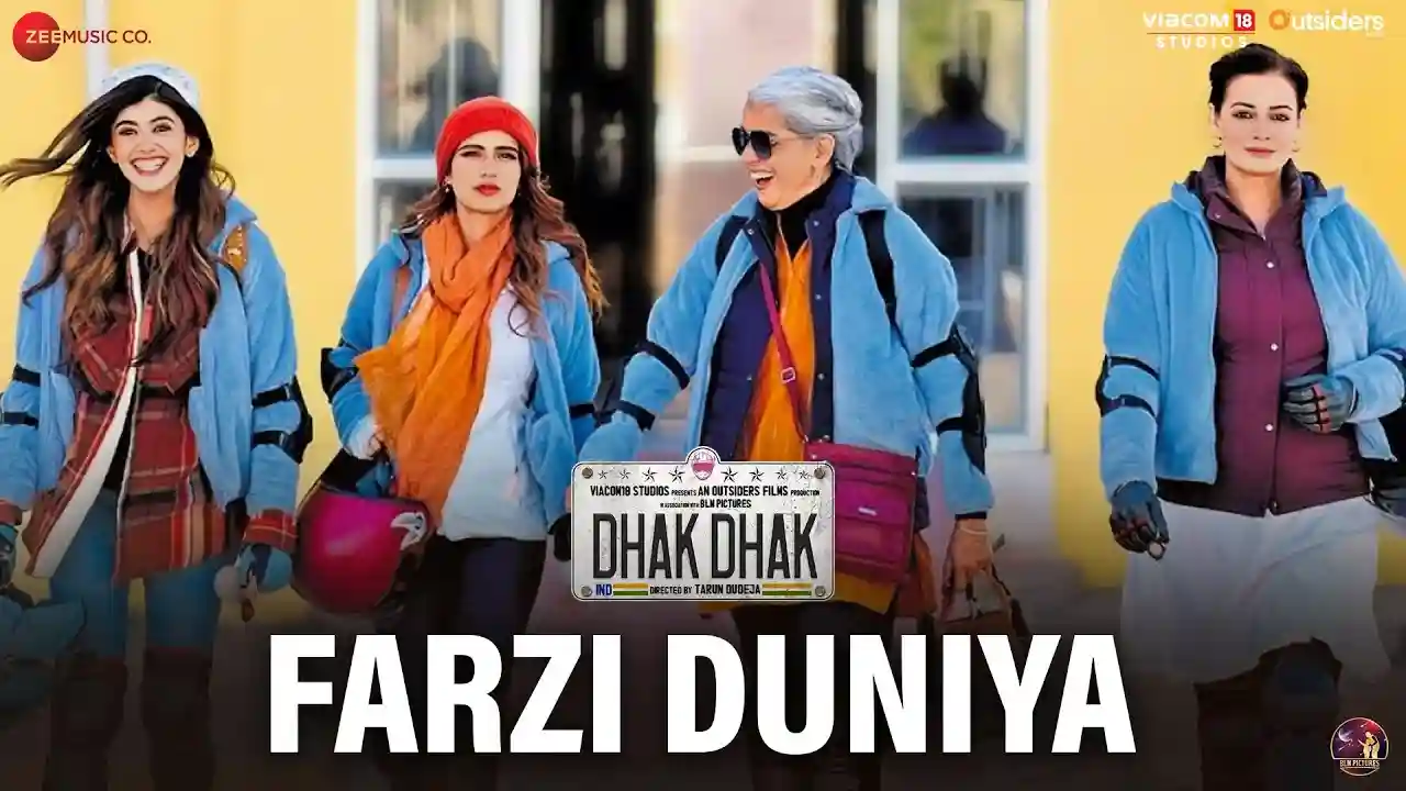 Farzi Duniya Song Poster from Dhak Dhak