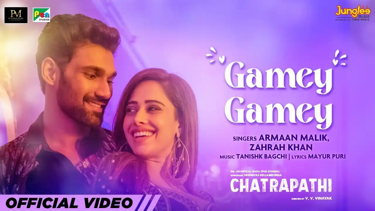 Gamey Gamey Song Poster from Chatrapathi