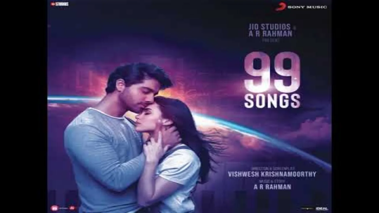 O Mera Chand Hai Tu Song Poster from 99 Songs