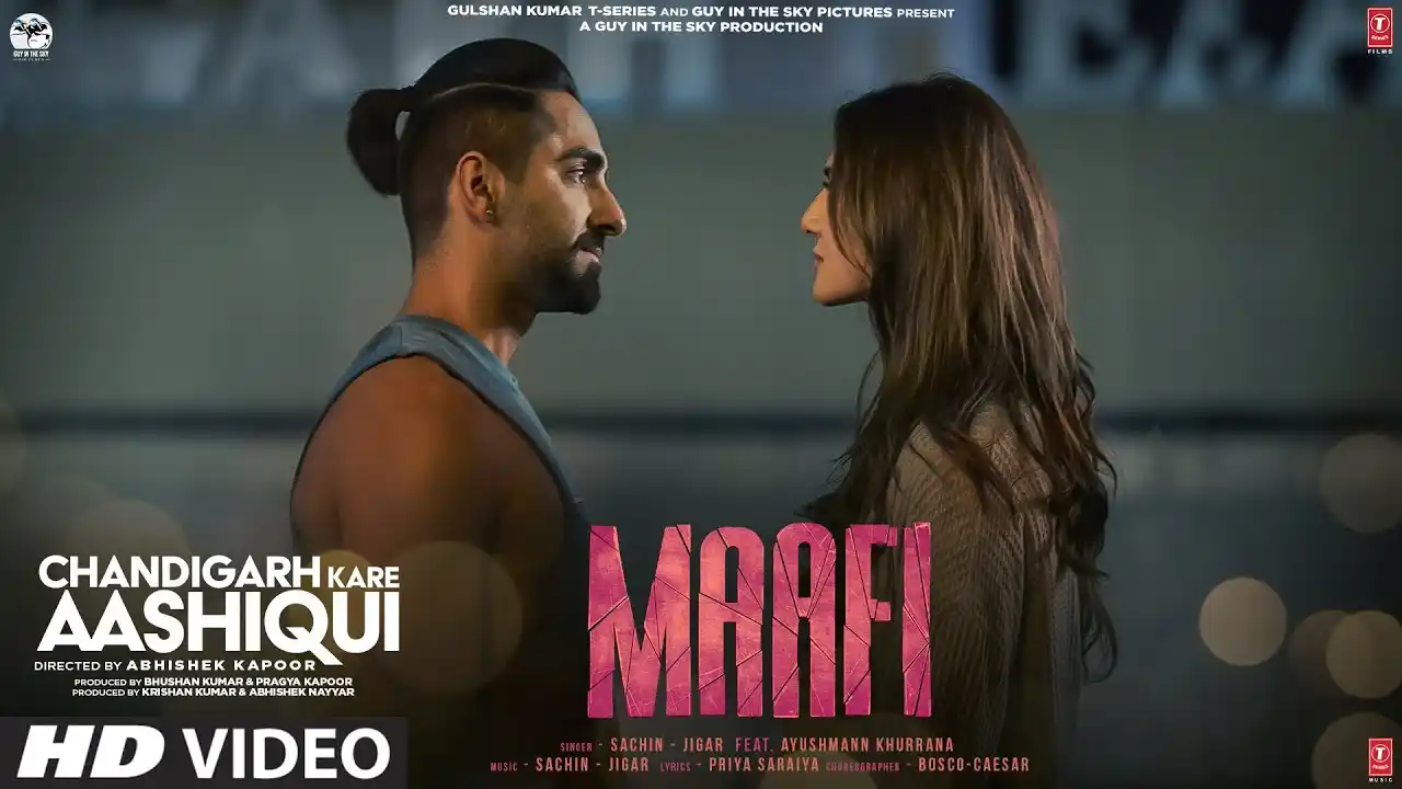 Maafi Song Poster from Chandigarh Kare Aashiqui