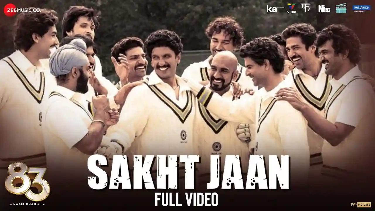 Sakht Jaan Rukne Naa De Song Poster from 83