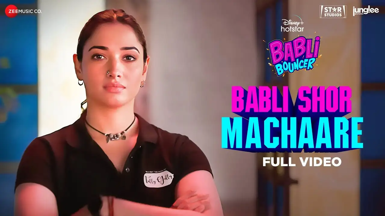 O Babli Shor Machaa Re Song Poster from Babli Bouncer