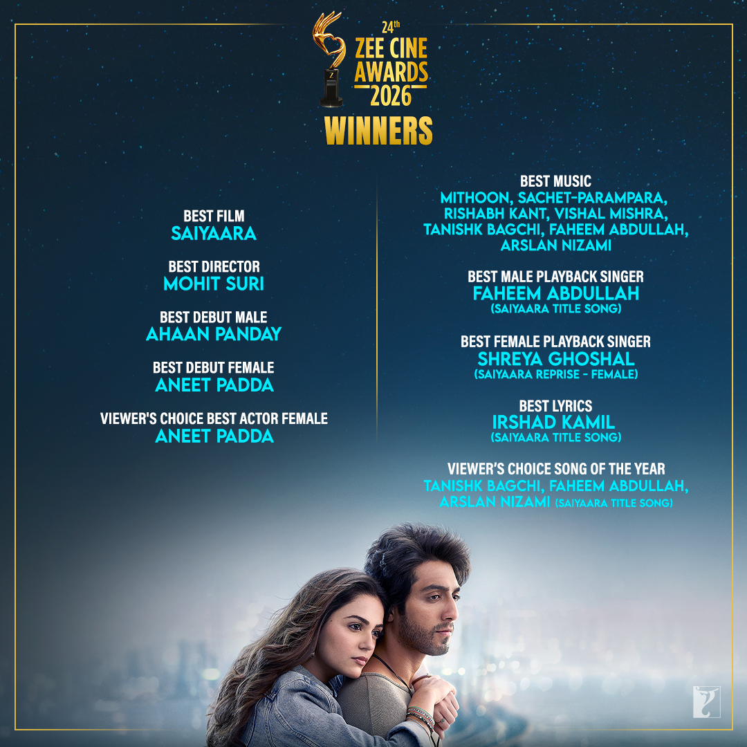 Saiyaara Zee Cine Awards 2026