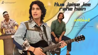 Hum Jaise Jee Rahe Hain Song Poster from Andaaz 2