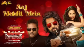 Aaj Mehfil Mein Song Poster from Badass Ravi Kumar