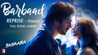 Barbaad Reprise - Female Song Poster from Saiyaara