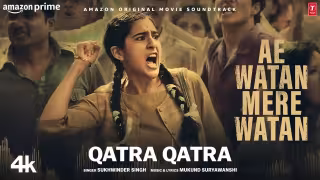 Qatra Qatra Song Poster from Ae Watan Mere Watan