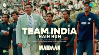Team India Hain Hum Song Poster from Maidaan